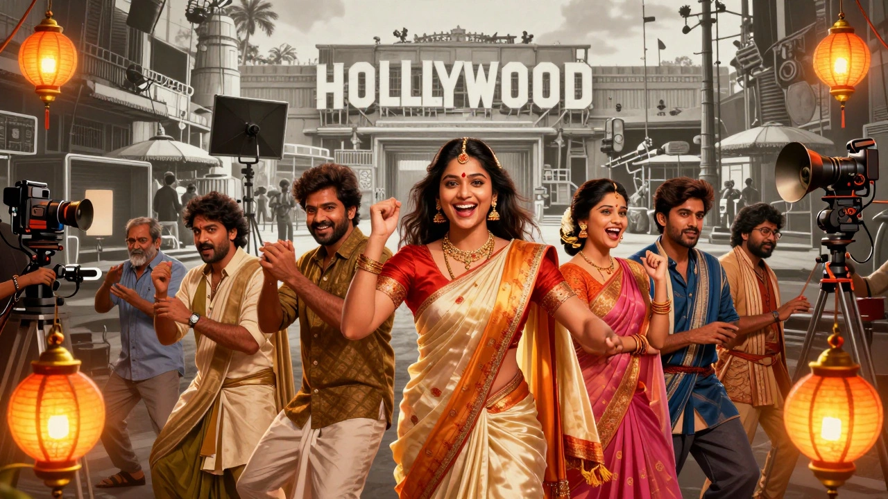 Vibrant regional Indian film sets thriving next to faded Bollywood studio